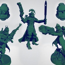 martien irradiés troopers art modèles d'avant-garde dessus de table escarmouche sci-fi gratuite rad trooper miniature infantery grimdark cyborg cogboys cogboy cancer l'arme à feu 3d print model - Mito3D