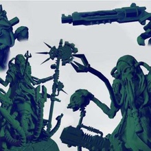 martien machine prophète jeu tech prêtre sci-fi gratuite grimdark cogboy de mars le robot cyborg cogboys 3d print model - Mito3D