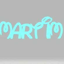 martim disney lettering home decoration name children 3d print model - Mito3D