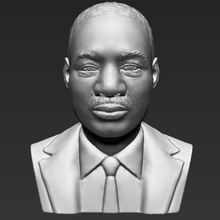 martin luther king busto stampa 3d ready stl, obj putin uomo politico trump obama la scultura statua in miniatura figurina famoso 3d print model - Mito3D