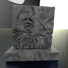 martin luther king jr albino letomb sueño 3d print model - Mito3D