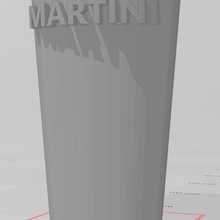 un bicchiere di martini casa 3d print model - Mito3D
