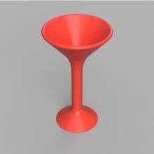 martini glass home cup drink drinking fun party 3d print model - Mito3D