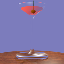 martini art toy 3d print model - Mito3D