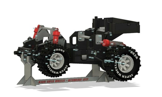 marui Super Wheelie Bär Chasis Teile Superwheelie Land Cruiser cj 7goldeneagle 3d print model - Mito3D
