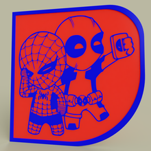 marvel - chibi'nin Örümcek Adam deadpool sanat 2dart 2d duvar sanatı sevimli 2 büstü logo filmi sembolü eğlenceli komik lol yenilmezler comics studios evreni resim örümcek spiderman balo 3d print model - Mito3D