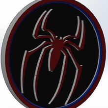 marvel - spiderman logo gioco giochi 3d print model - Mito3D