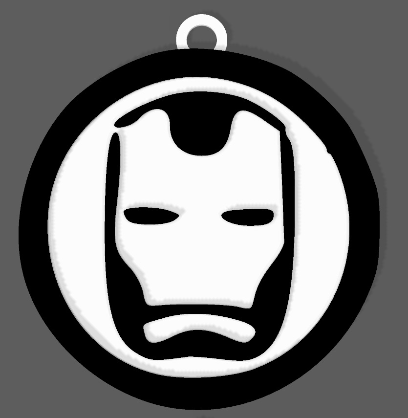 marvel avengers iron man key chain keychain key rings marvel comics superheores avengers ironman iron man tony stark  3D print model - Mito3D