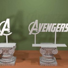 marvel avengers logo art signes logos signe comics de 3d print model - Mito3D