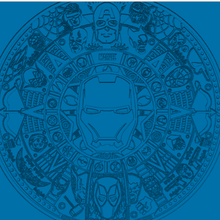 marvel calendario azteco vari ironman avengers la lithophane 3d print model - Mito3D