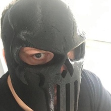 maravilla historietas castigador cara máscara plato stl Patreon casco proteger 3d print model - Mito3D