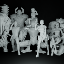 marvel figures series 12 pack art figure toy statue comic comics miniature mini sculpture fanart poly figurine avengers 3d print model - Mito3D