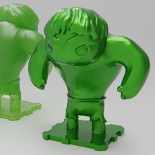 marvel hulk jogo bruce banner a figura figurine smash miniaturas plakit purakito autor de brinquedos virtuais 3d print model - Mito3D