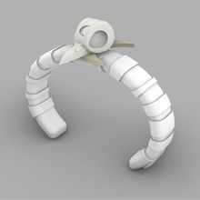 merveille lune Chevalier bracelet 3d print model - Mito3D