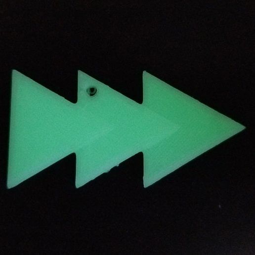 hayret Quicksilver logo anahtarlık takı Yenilmezler oyunsonu hızlı çizgi roman Maximoff Pietro üçgen üçgenler x men Men 3D print model - Mito3D