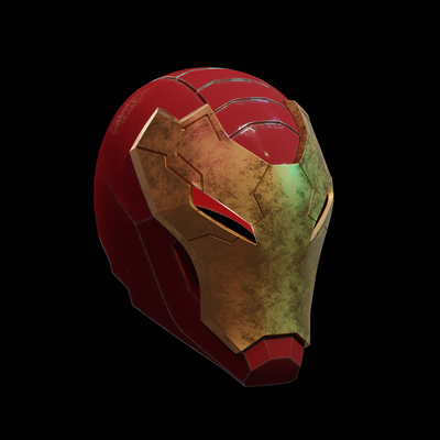 marvel rivals iron man helmet cosplay 3d print model - Mito3D