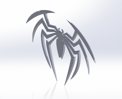 maravilla spider man 2 oficial negro araña logo hombre millas morales juego 2020 ps4 ps5 3d print model - Mito3D