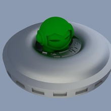 marvins nave ajuste 3d hubs marvin jogo crianças-brinquedos alienígenas ufo espacial 3d-hubs marvin-o marciano 3d print model - Mito3D