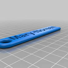 mary noreen personnalisé clé chaîne accessoires 3d print model - Mito3D