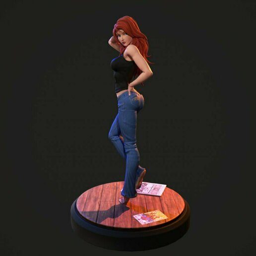 mary jane watson woman comics sexy 3D print model - Mito3D