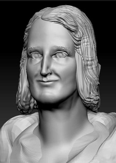 Mary Shelley 3d print model - Mito3D