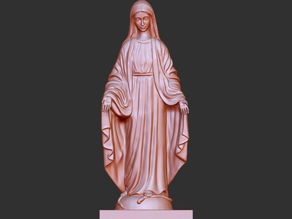 Mary ayakta heykel Sanat insan vücut şekil adam Tanrı buda hayvan iç tasarım minyatür oyuncak kiracı ödül ganimet oynamak 3d print model - Mito3D