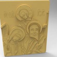 mary wisdom art 3d stl model cnc virgin jesus relief sculpture face 3d print model - Mito3D