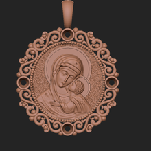 mary art pendant christ 3d print model - Mito3D