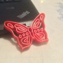Massepain coupeur papillon motif cuisine_diner 3d print model - Mito3D
