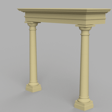 mas coniques de colonne du portique l'architecture 3d print model - Mito3D