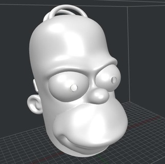 Wimperntusche Homero Simpson Helm casco 3d print model - Mito3D