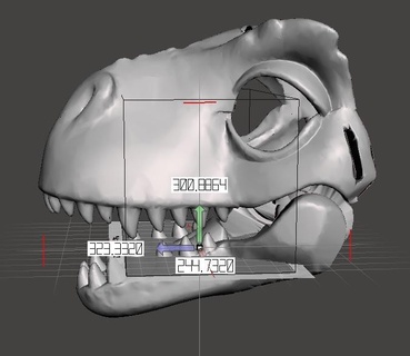 mascara rex valociraptor dinosaure 3d print model - Mito3D