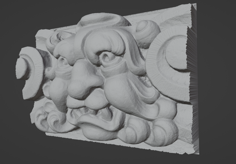 mascaron gárgula ornamental personagens decoração mascarar 3d print model - Mito3D