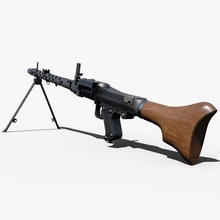 Ametralladora 34 ww2 alemán arma juego Guerra Mundial guerra ii 2 nazi máuser pistola bacalao zona mg 3d print model - Mito3D