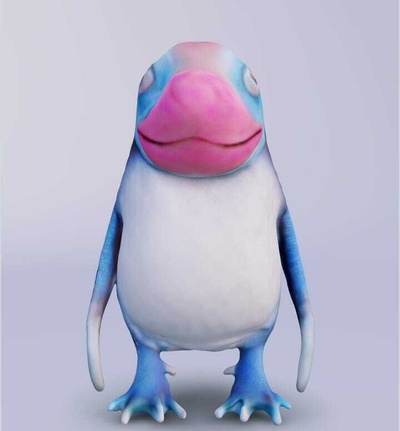 maskot fantastik penguen oyuncak hayvan fantezi 3d print model - Mito3D