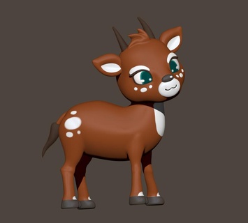 mascota saola ciervo juego lcd resina impresión tecnología 3d print model - Mito3D