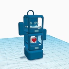 mascotte stratomaker gadget anello per chiavi Stampante 3d 3d print model - Mito3D