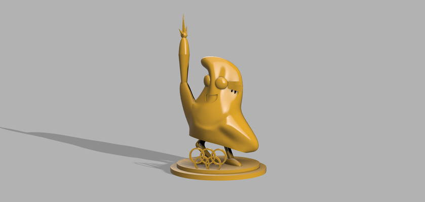 mascotte jeux olimpiadi trofeo arte jo 2024 parigi libert sport figurina 3d print model - Mito3D