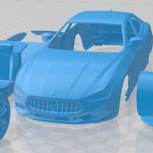 Maserati ghibli Hybrid 2021 druckbar Wagen Spiel Slot scalextric tamiya rc miniz Hobby Mikro 3d print model - Mito3D
