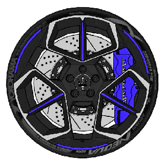 maserati mc20 wheels front rear mount wheel car detail high poly rim tire race tread accessories 3d print model - Mito3D