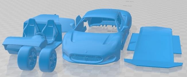 Maserati mc 20 2021 yazdırılabilir araba oyun yuva ölçülü Tamiya rc miniz hobi mikro 3d print model - Mito3D