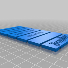 püre burma shave yol işaret 1 özelleştirilmiş sahne 3d print model - Mito3D
