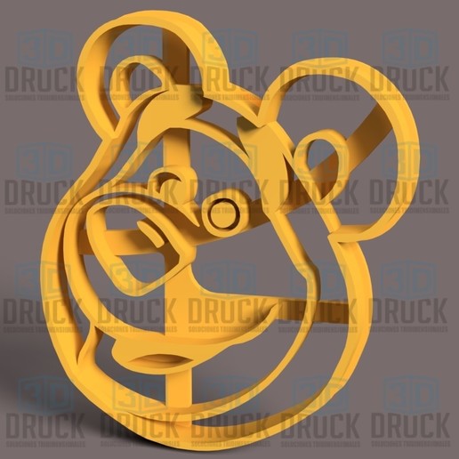masha bear - mash cookie cutter sharp 3D print model - Mito3D