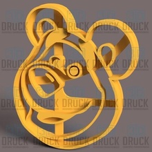 masha orso miscuglio biscotto taglierina acuto 3d print model - Mito3D