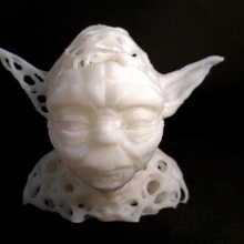 mashup-yoda vários star wars de voronoi crânio cyborg remix livre a cabeça starwars criatura meshmixer 3d print model - Mito3D