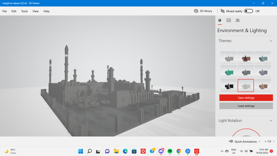 masjid al nabawi islam muslim mosque 3d print model - Mito3D