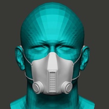 maske çeşitli ücretsiz corona covid antivirus 3d print model - Mito3D