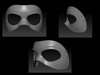 Maske Gesicht 3d print model - Mito3D