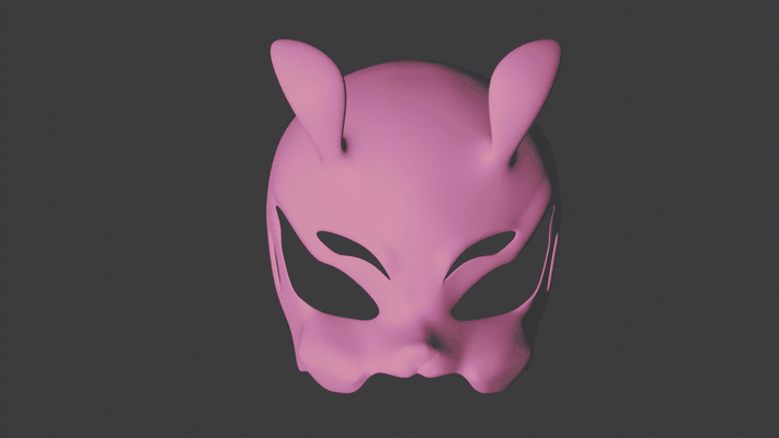 maske kürk kürklü kostüm polis maskeli balo teriantropi therian 3d print model - Mito3D