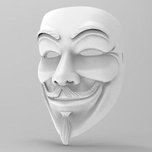 masque anonyme 3d print model - Mito3D